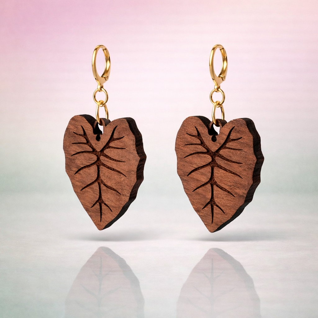 Walnut frydek earrings
