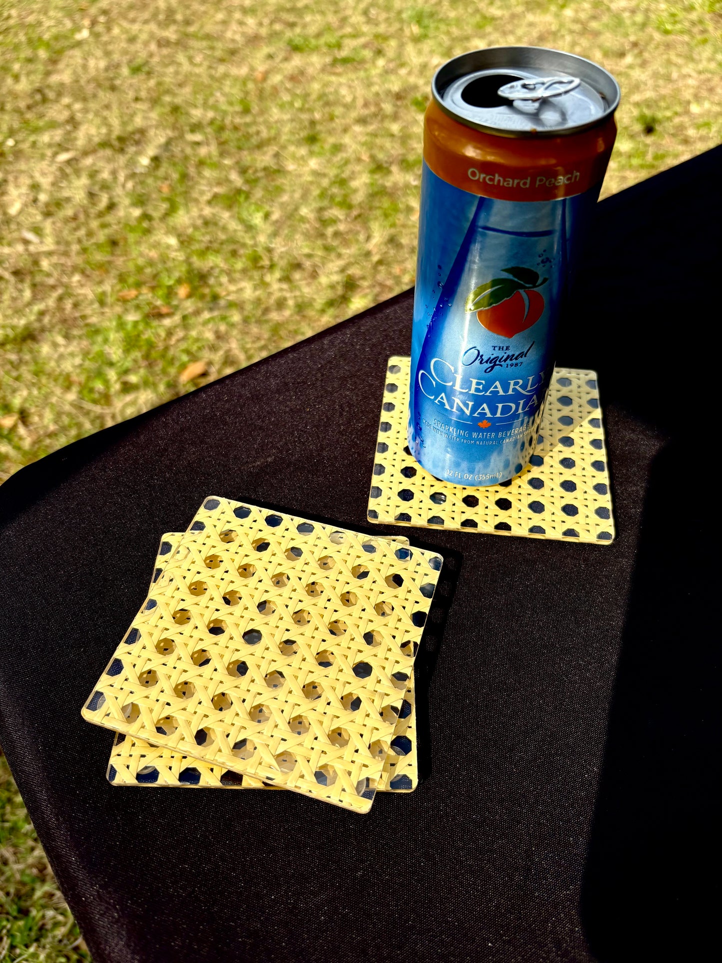 Acrylic Rattan coaster