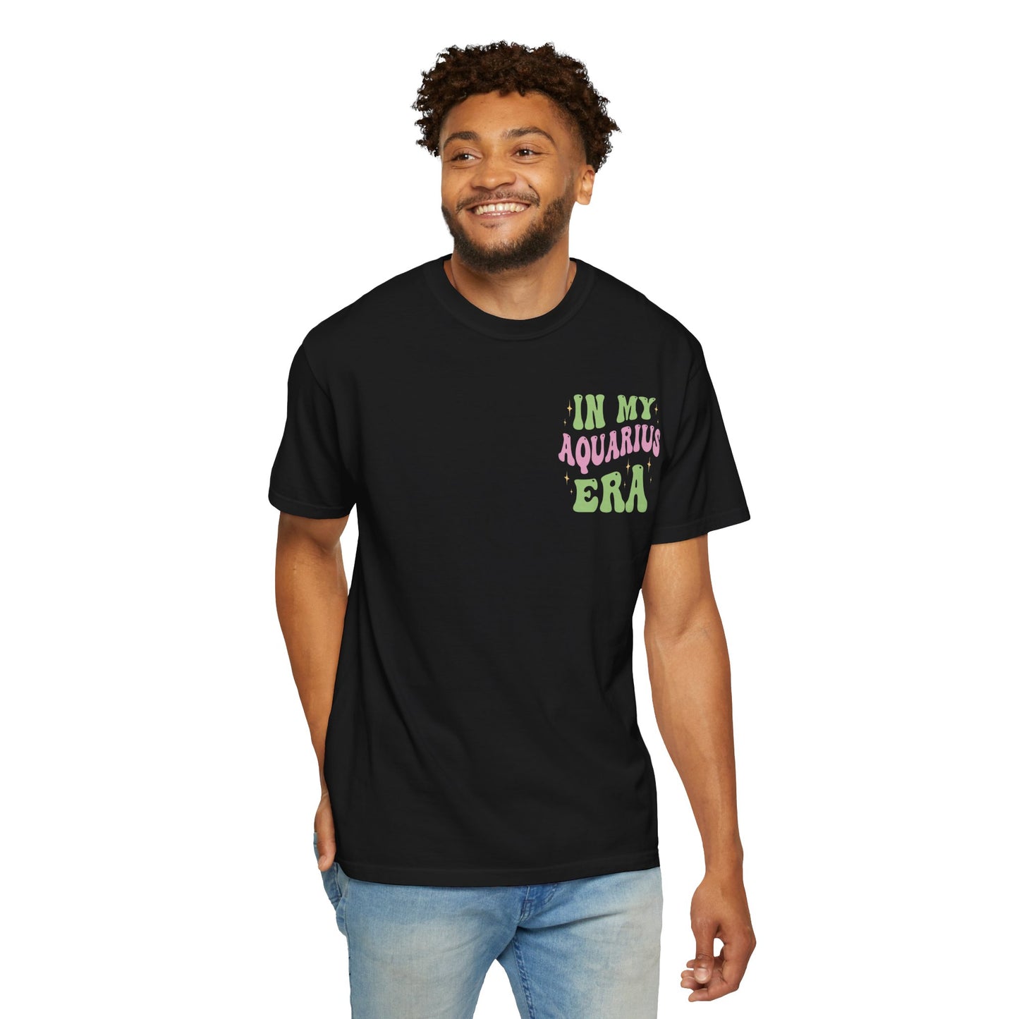 In My Aquarius Era T-Shirt | Astrology Zodiac Tee, Retro Psychedelic Lettering