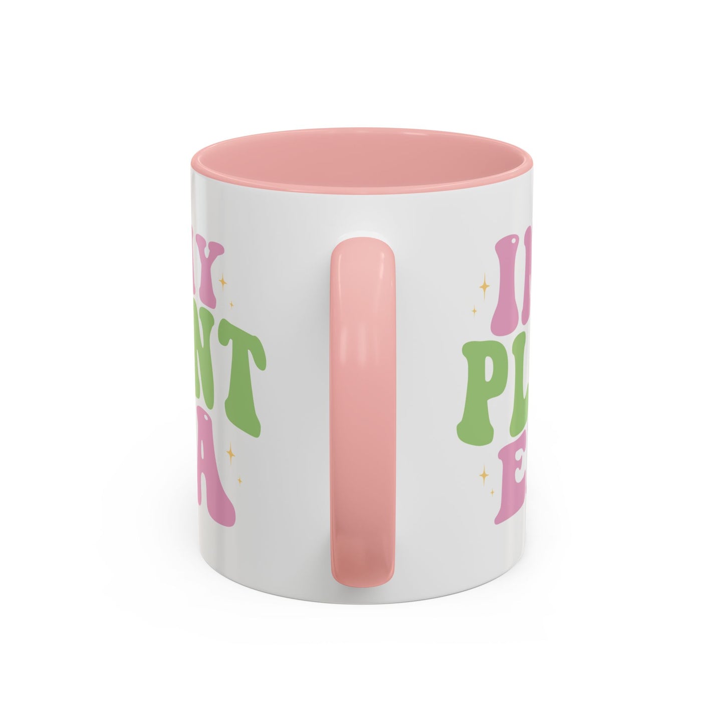 In My Plant Era Accent Coffee Mug | Floral Retro Typography, 11oz or 15oz