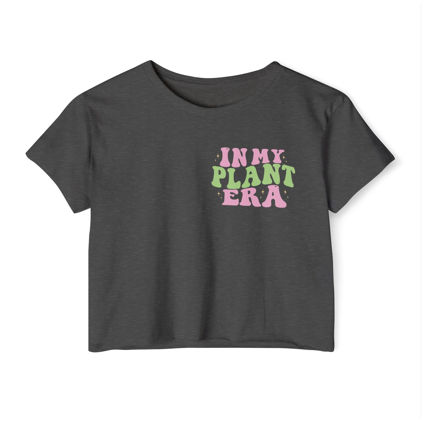 In My Plant Era crop top | Plant Lover Festival Shirt, Retro Psychedelic Typography