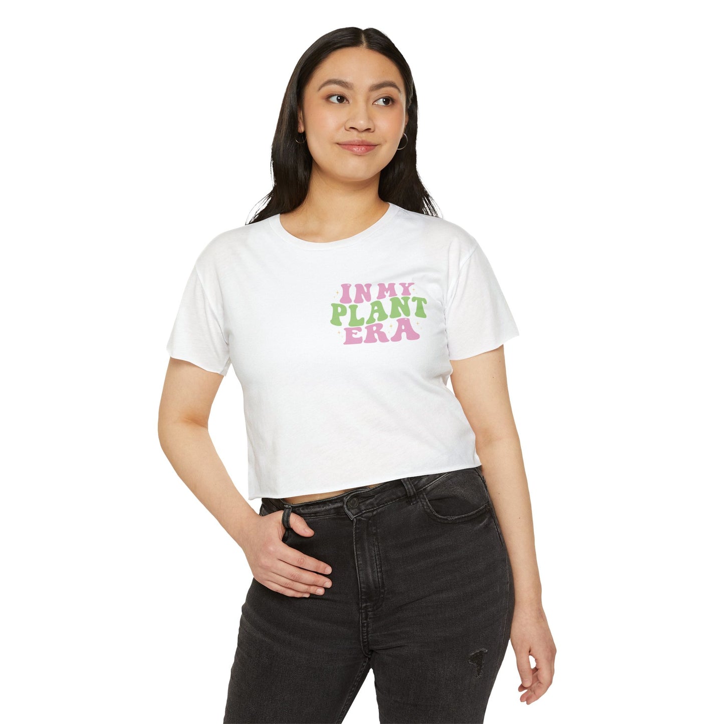 In My Plant Era crop top | Plant Lover Festival Shirt, Retro Psychedelic Typography
