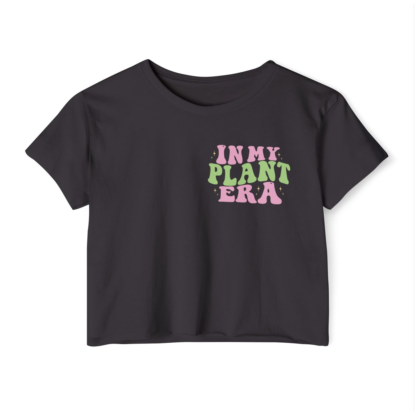 In My Plant Era crop top | Plant Lover Festival Shirt, Retro Psychedelic Typography
