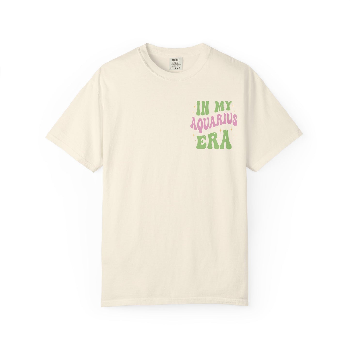 In My Aquarius Era T-Shirt | Astrology Zodiac Tee, Retro Psychedelic Lettering