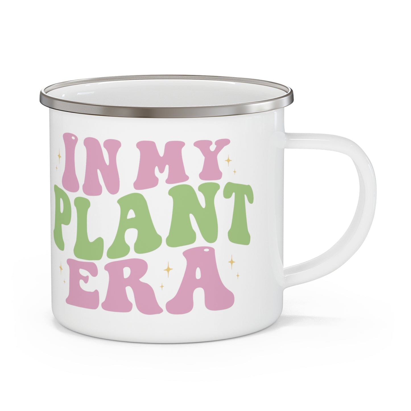 In My Plant Era Enamel Mug | Plant Lover Camping Cup