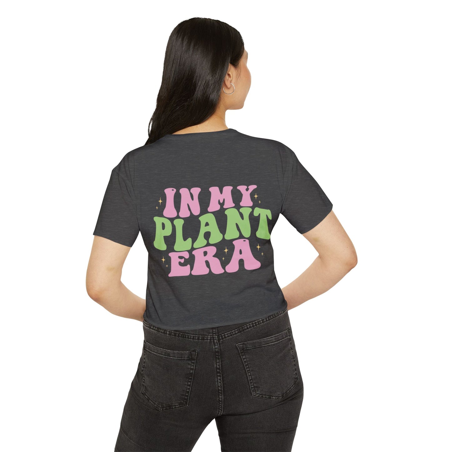 In My Plant Era crop top | Plant Lover Festival Shirt, Retro Psychedelic Typography