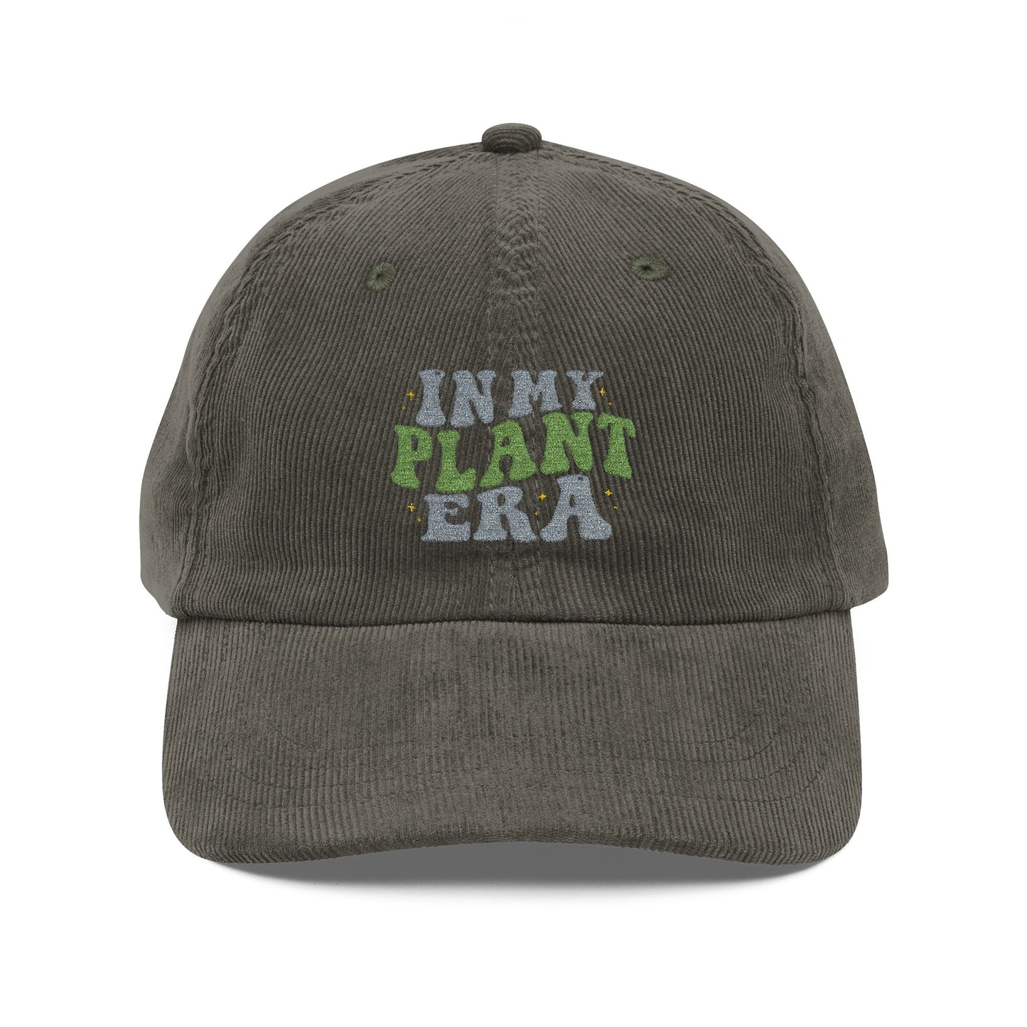Irry Plant Era Cap | Embroidered Corduroy Baseball Cap