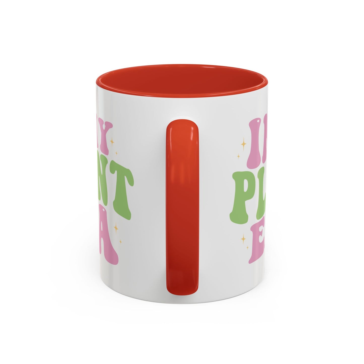 In My Plant Era Accent Coffee Mug | Floral Retro Typography, 11oz or 15oz