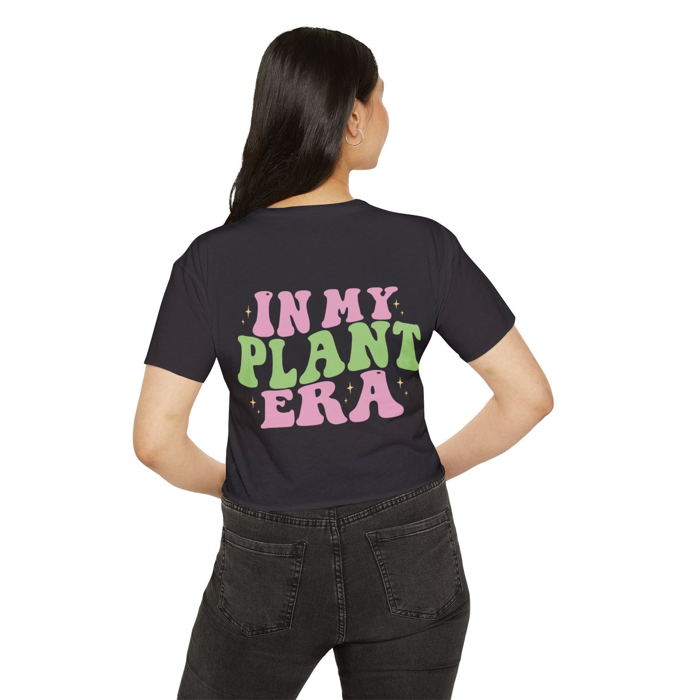 In My Plant Era crop top | Plant Lover Festival Shirt, Retro Psychedelic Typography