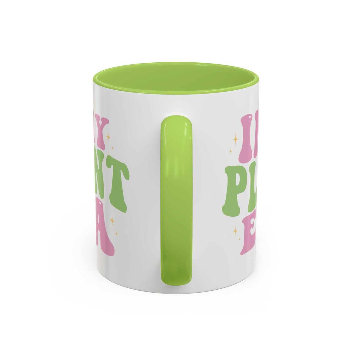 In My Plant Era Accent Coffee Mug | Floral Retro Typography, 11oz or 15oz