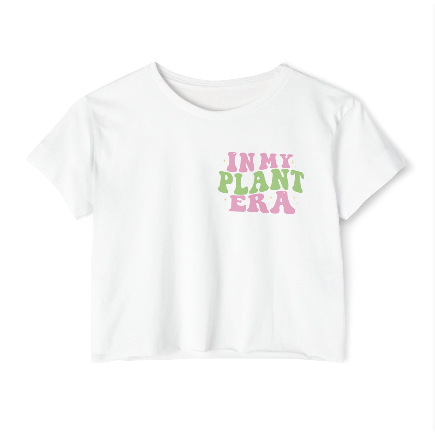 In My Plant Era crop top | Plant Lover Festival Shirt, Retro Psychedelic Typography