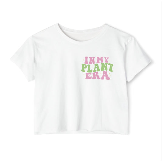 In My Plant Era crop top | Plant Lover Festival Shirt, Retro Psychedelic Typography