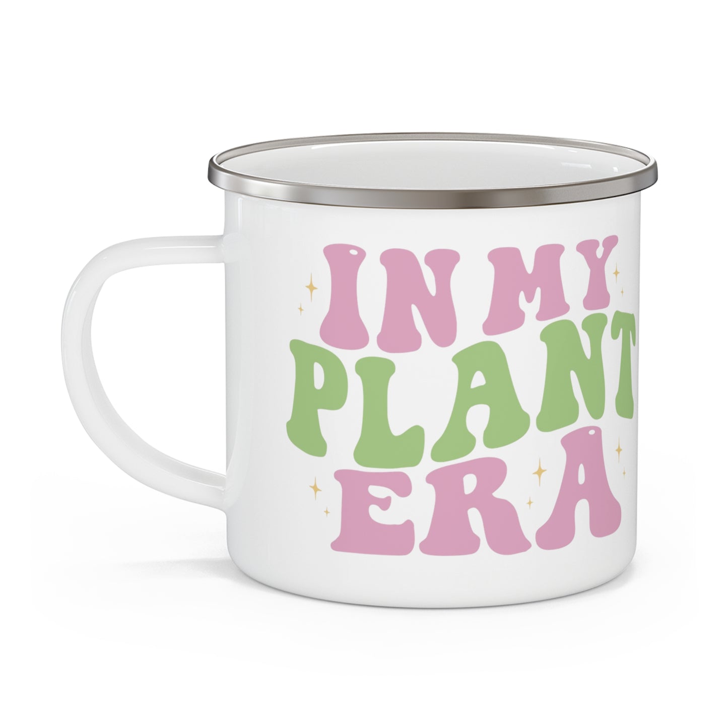 In My Plant Era Enamel Mug | Plant Lover Camping Cup