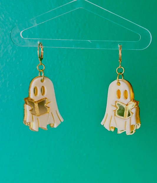 Bookish Boo earrings