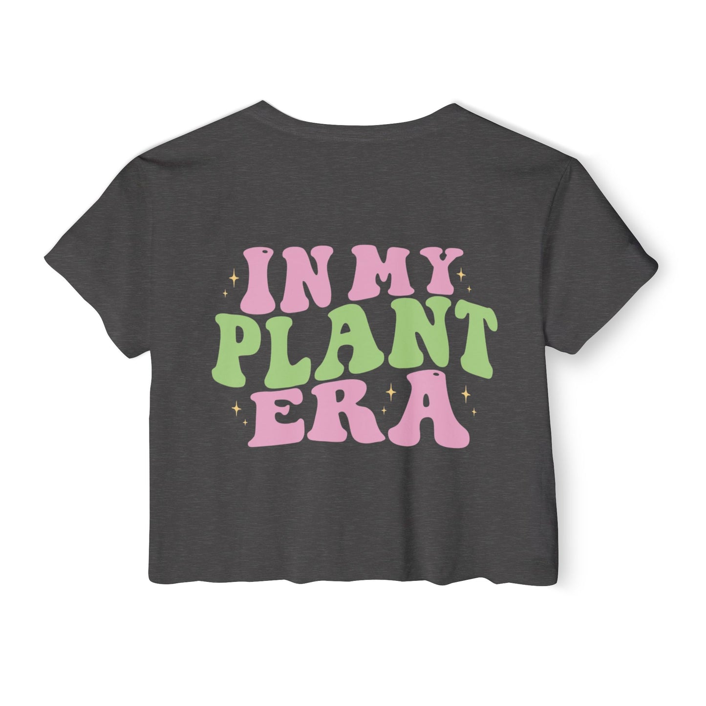 In My Plant Era crop top | Plant Lover Festival Shirt, Retro Psychedelic Typography