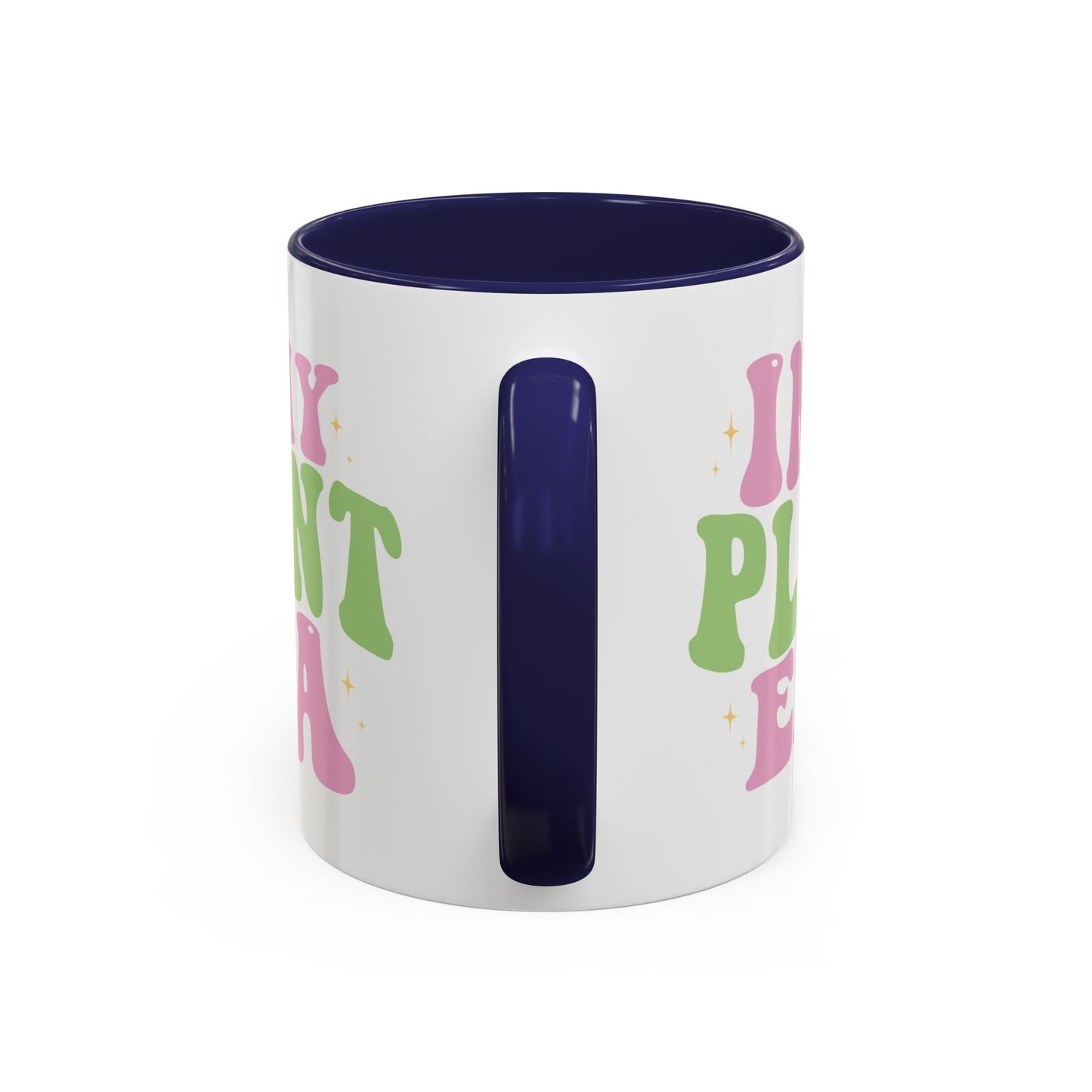 In My Plant Era Accent Coffee Mug | Floral Retro Typography, 11oz or 15oz