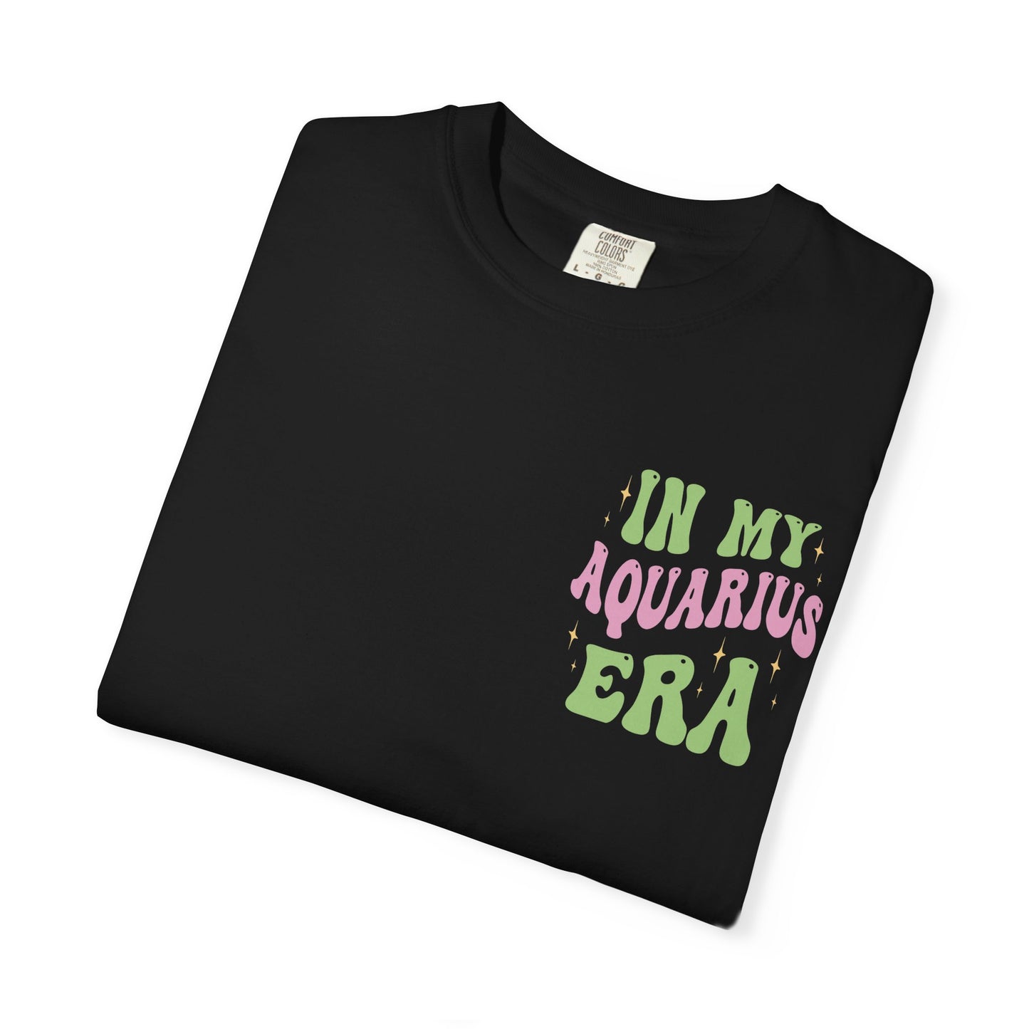 In My Aquarius Era T-Shirt | Astrology Zodiac Tee, Retro Psychedelic Lettering