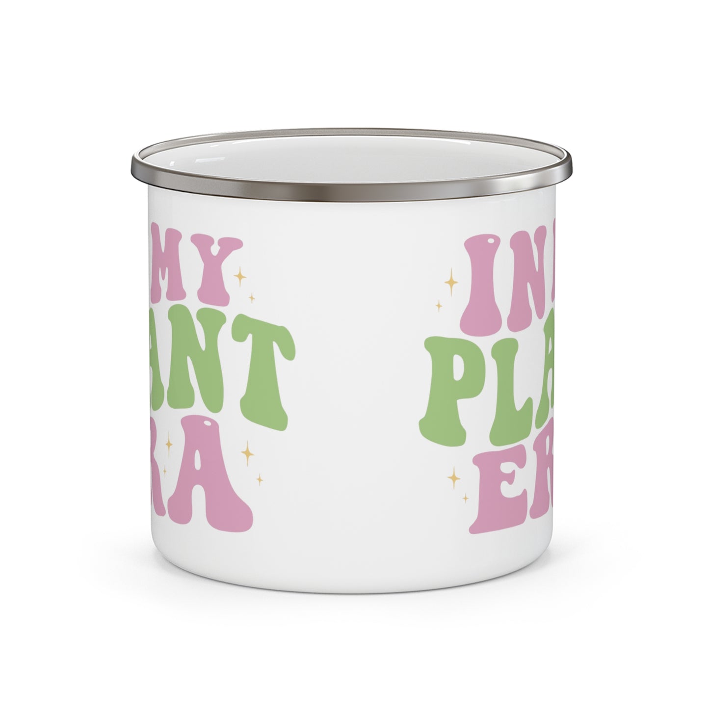 In My Plant Era Enamel Mug | Plant Lover Camping Cup