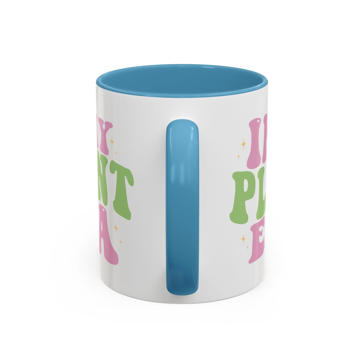In My Plant Era Accent Coffee Mug | Floral Retro Typography, 11oz or 15oz
