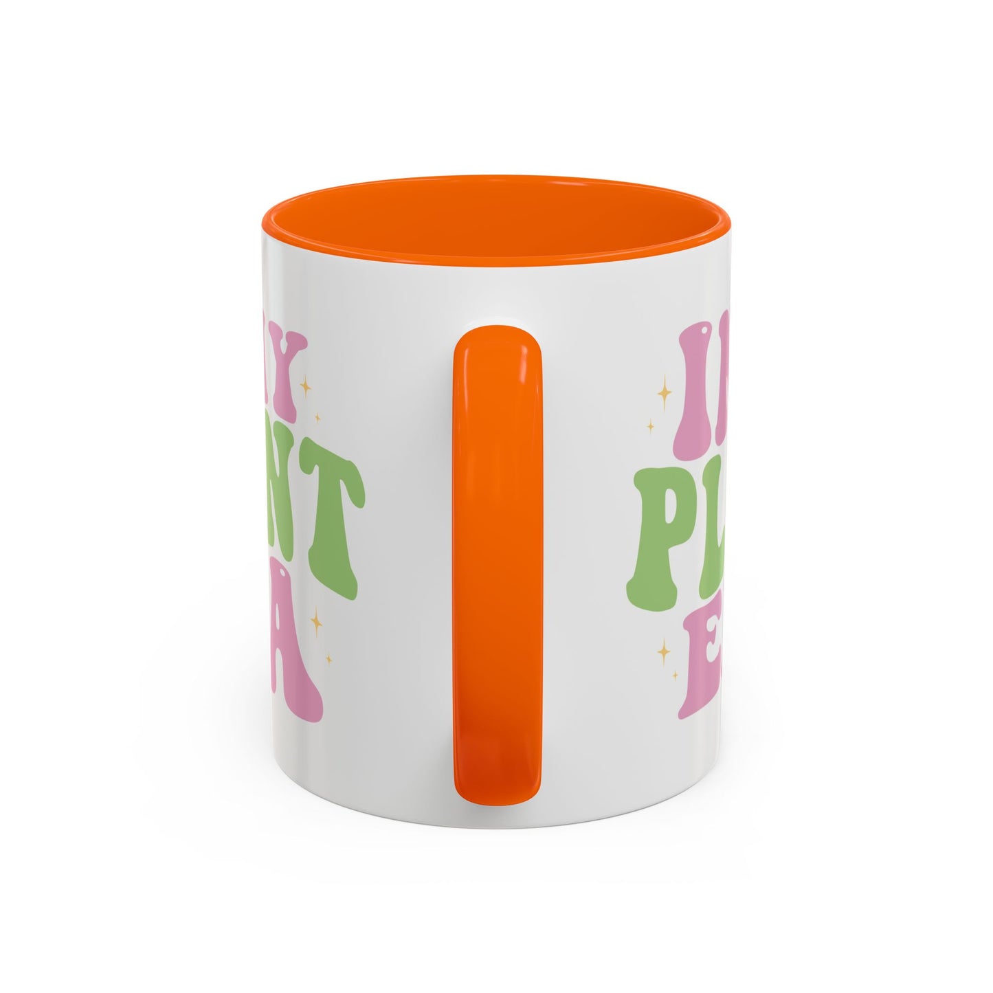 In My Plant Era Accent Coffee Mug | Floral Retro Typography, 11oz or 15oz