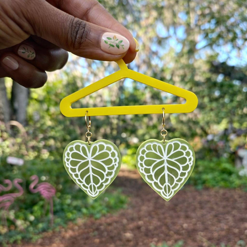 Anthurium earrings