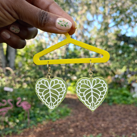 Anthurium earrings