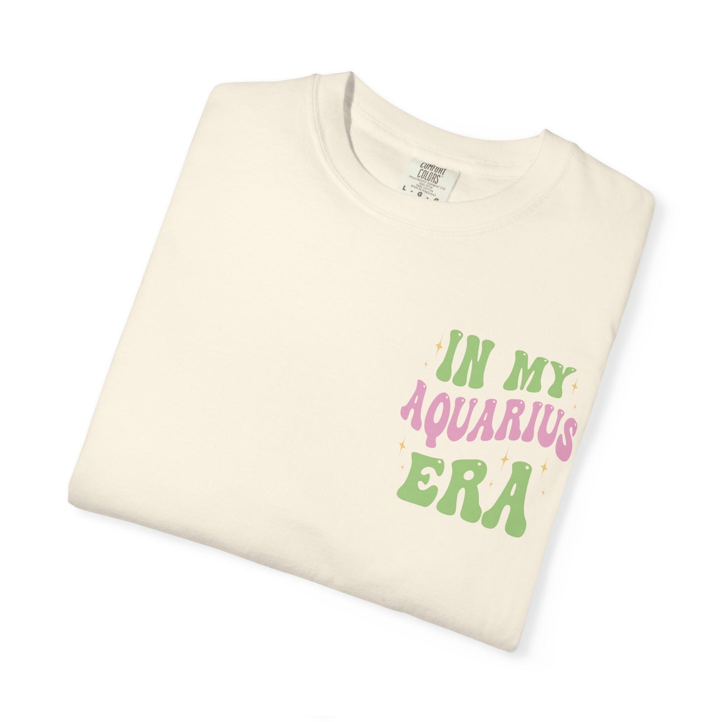 In My Aquarius Era T-Shirt | Astrology Zodiac Tee, Retro Psychedelic Lettering