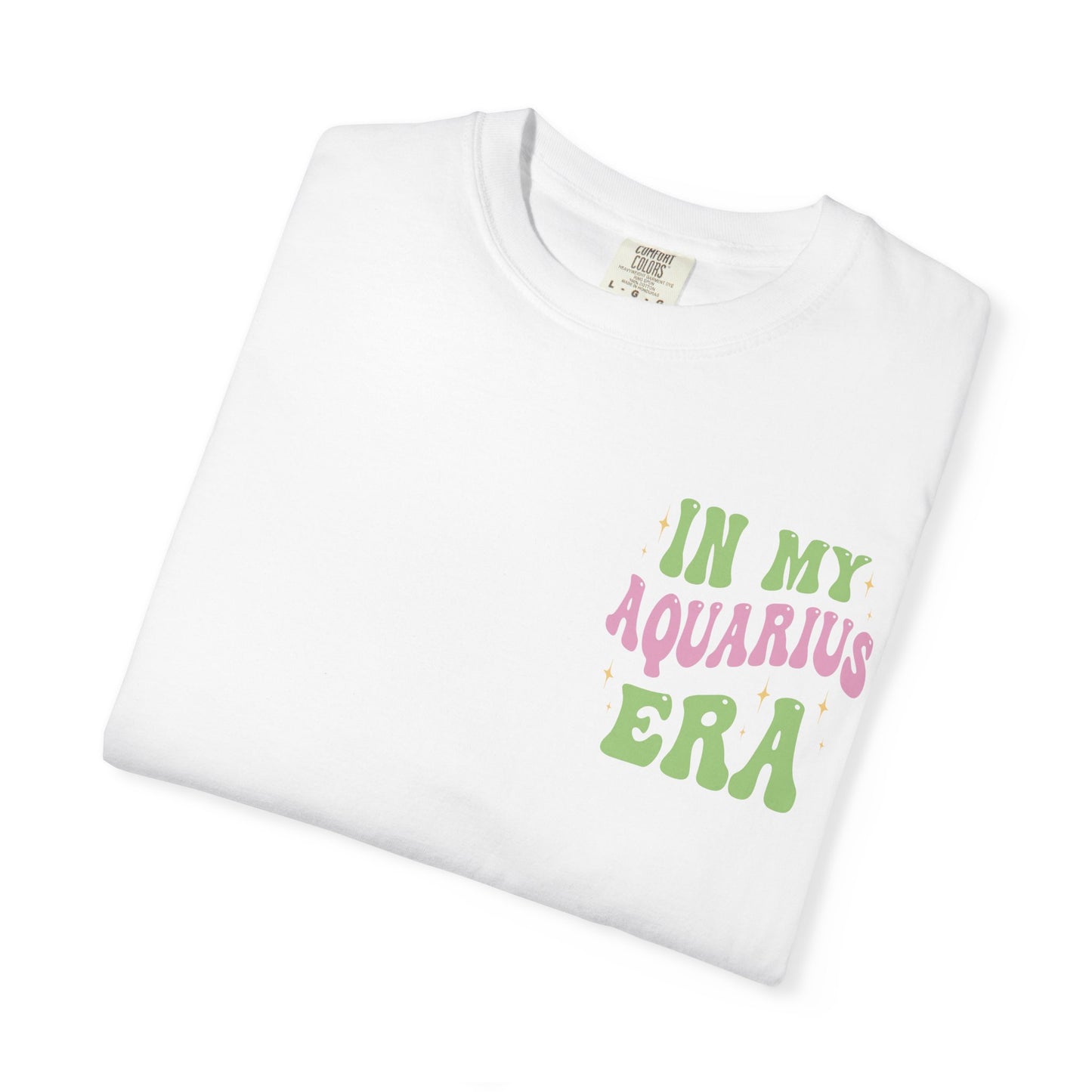 In My Aquarius Era T-Shirt | Astrology Zodiac Tee, Retro Psychedelic Lettering