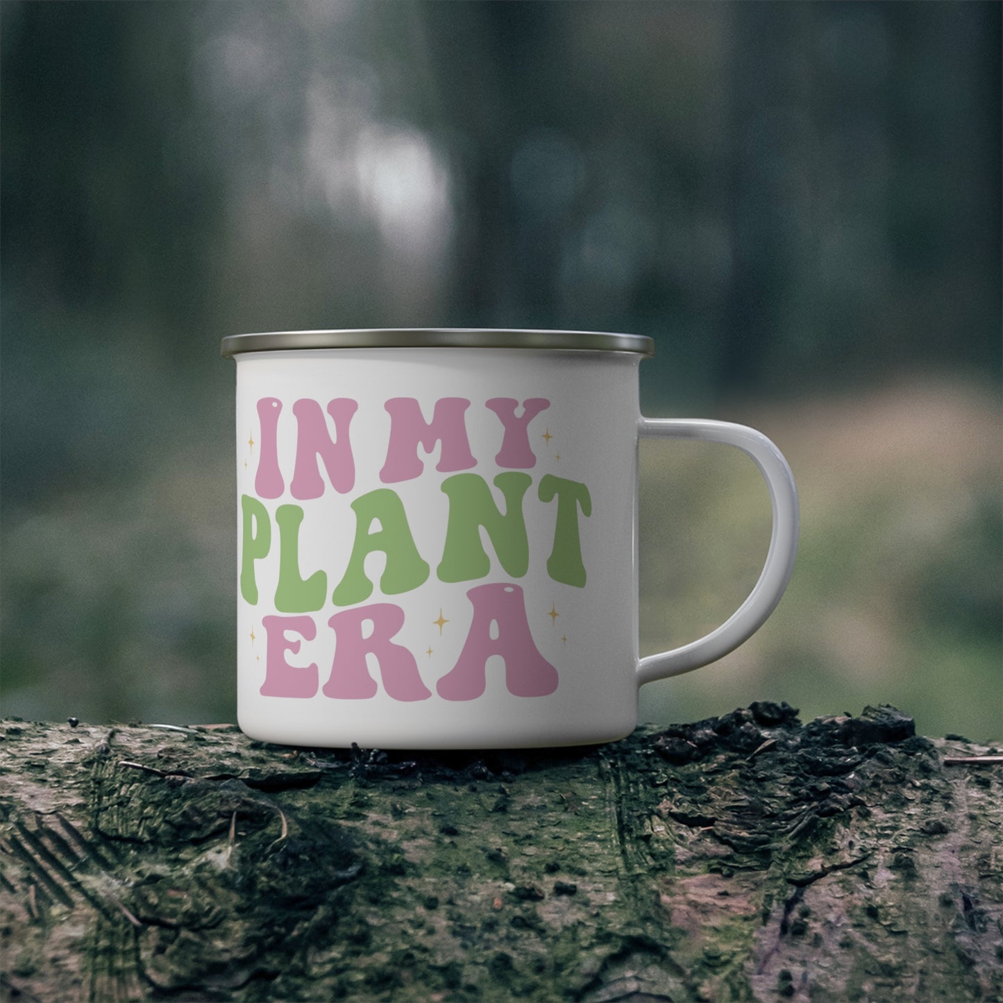 In My Plant Era Enamel Mug | Plant Lover Camping Cup