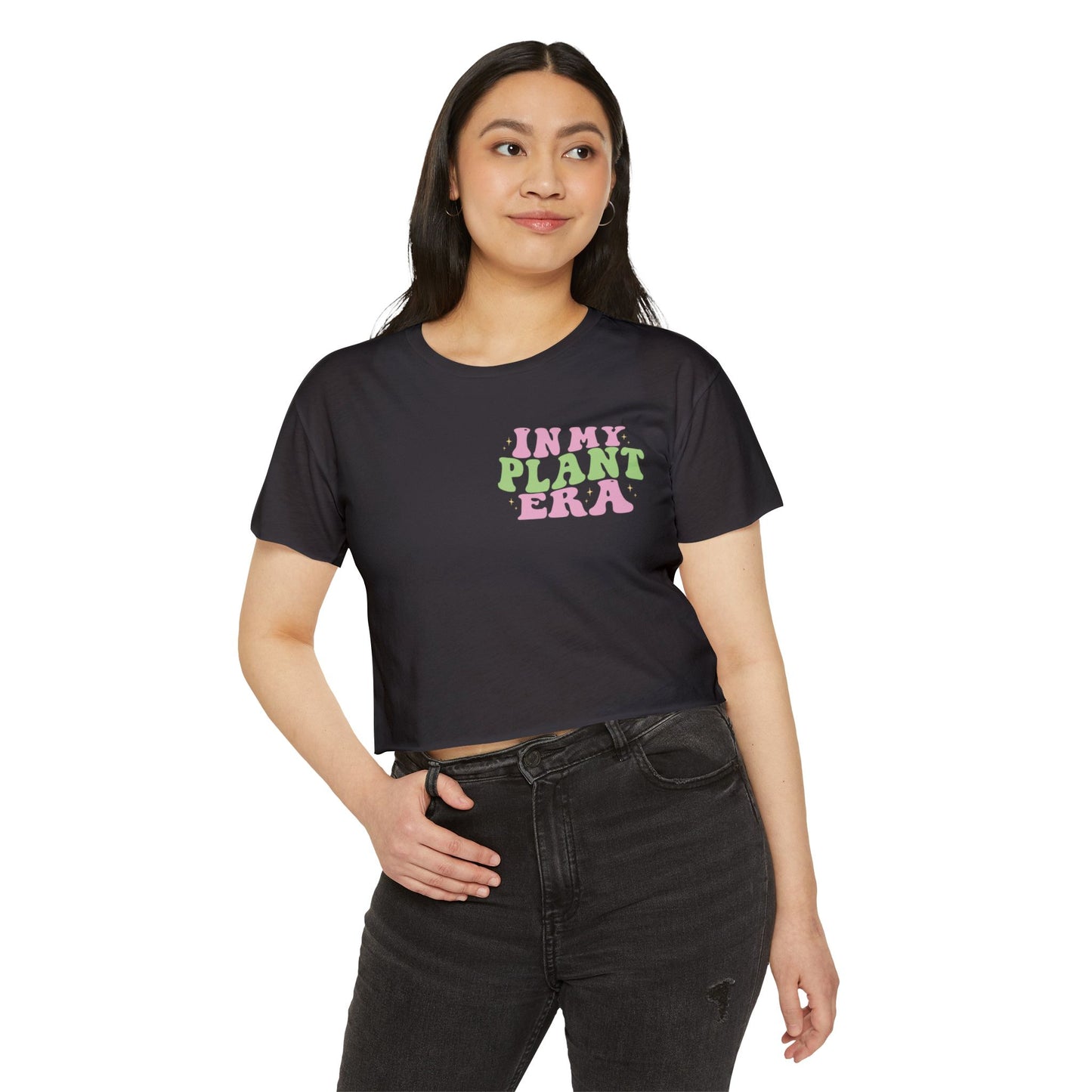 In My Plant Era crop top | Plant Lover Festival Shirt, Retro Psychedelic Typography