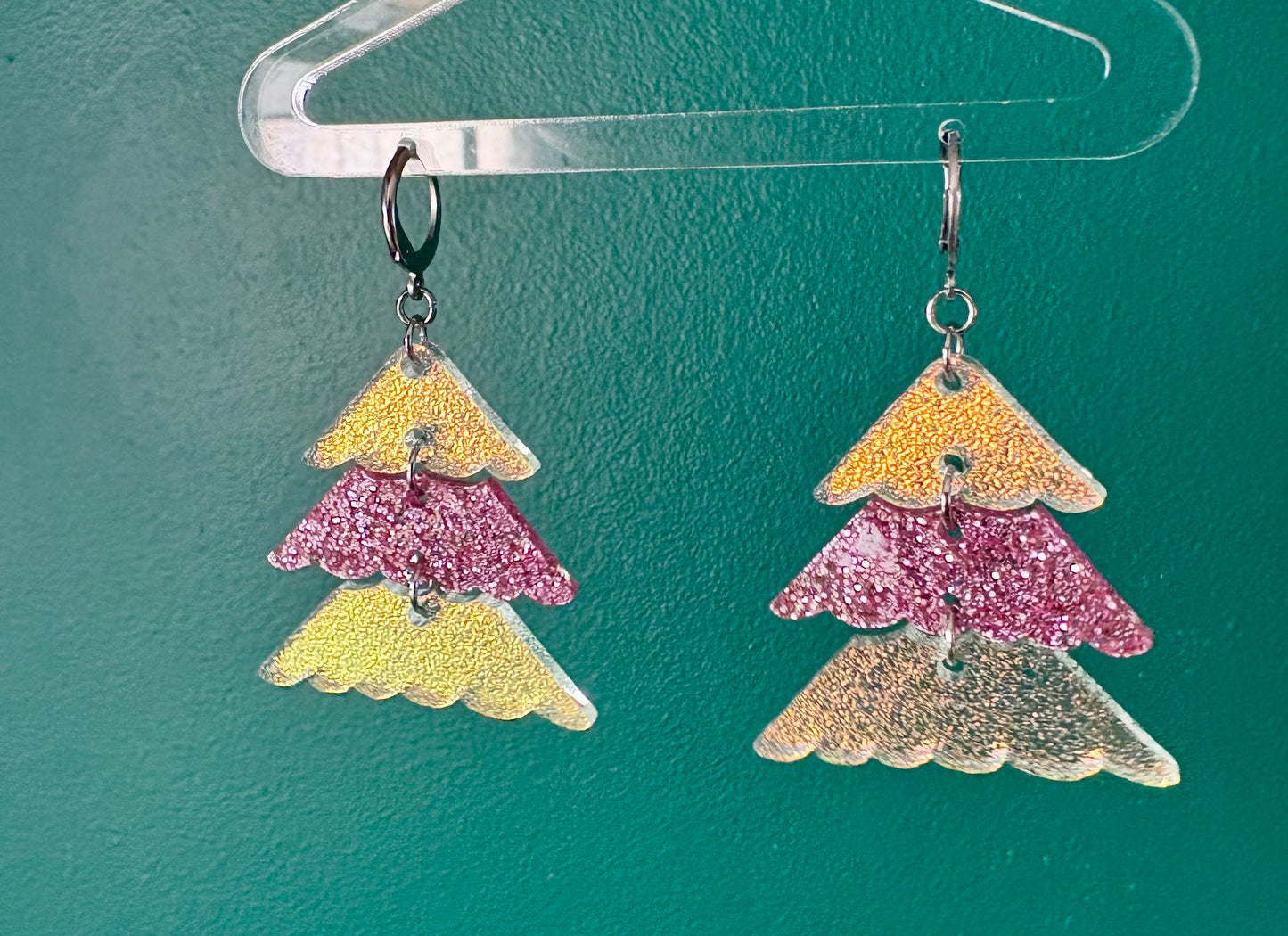 Christmas tree earrings