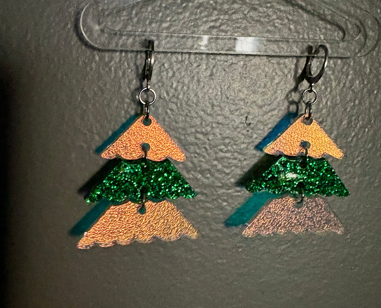 Christmas tree earrings