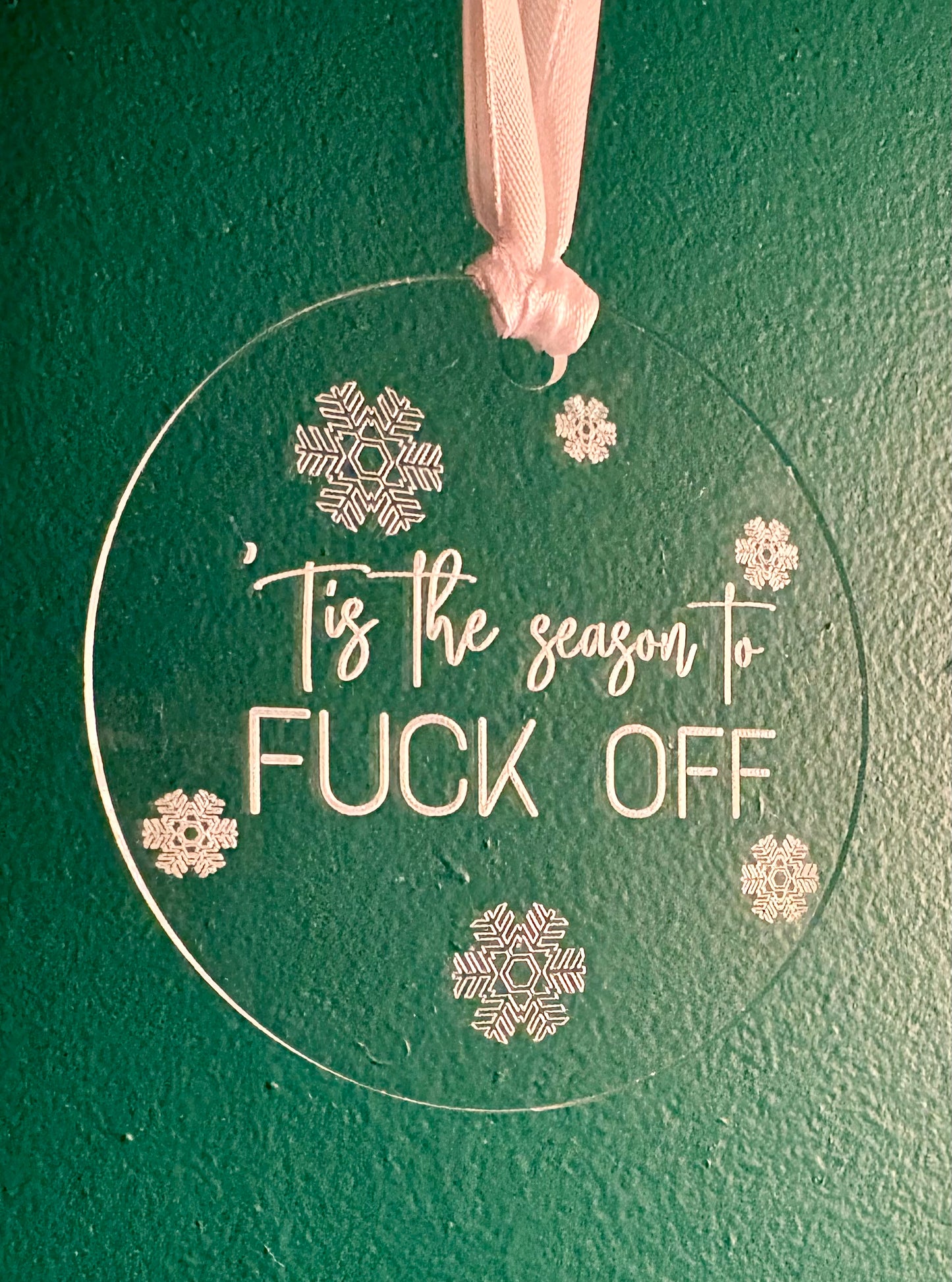 Fuck off ornament
