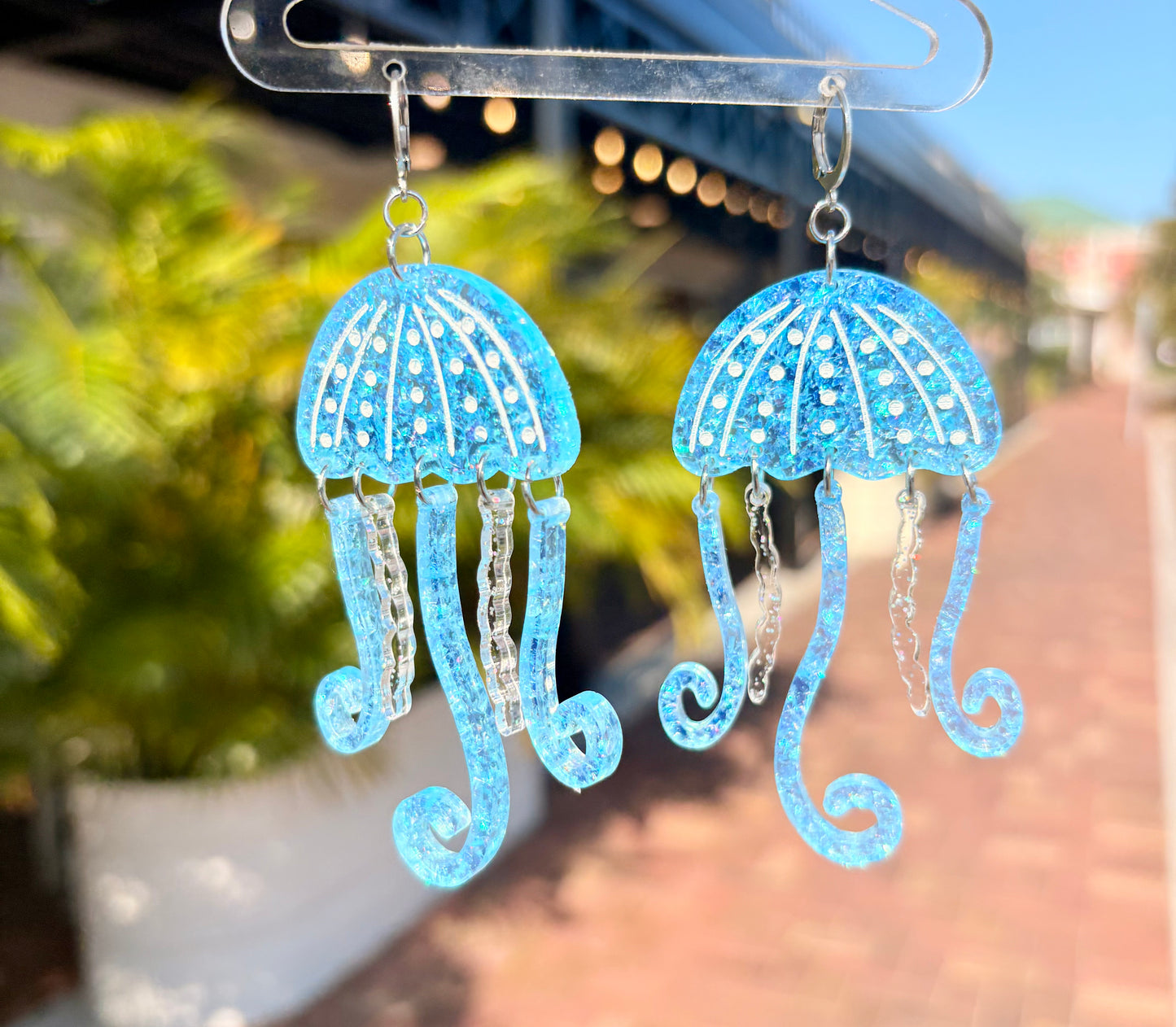 Jelly fish earrings