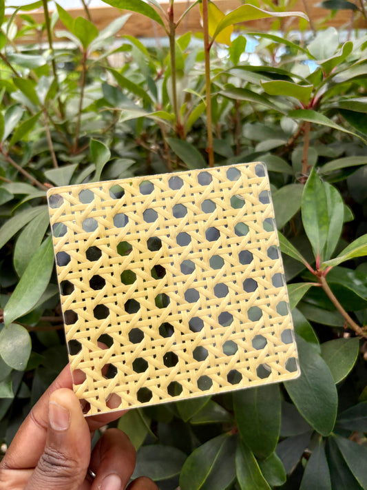 Acrylic Rattan coaster