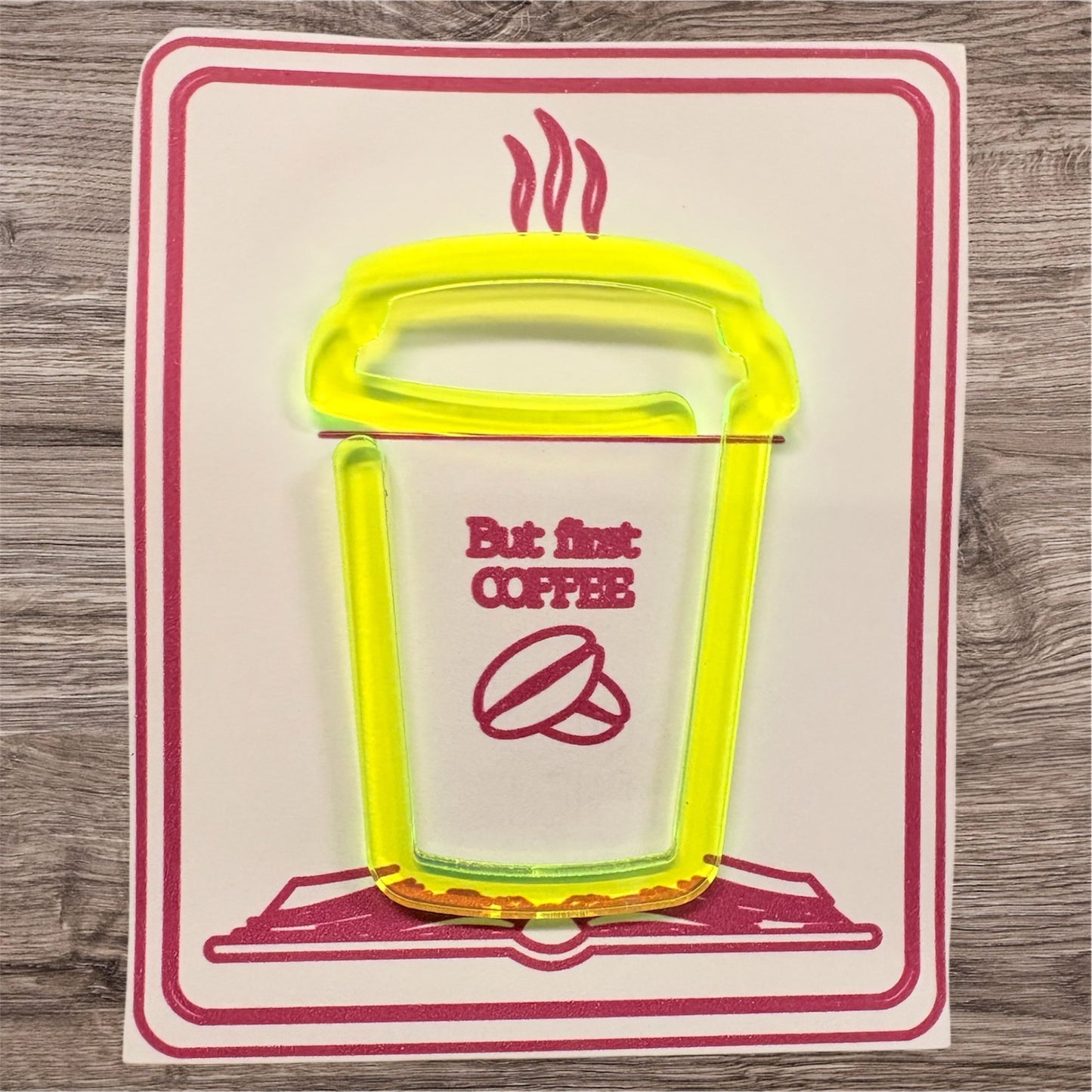 Coffee cup bookmark